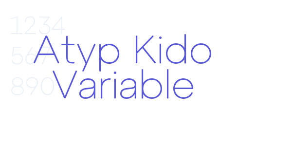 Atyp Kido Variable font free