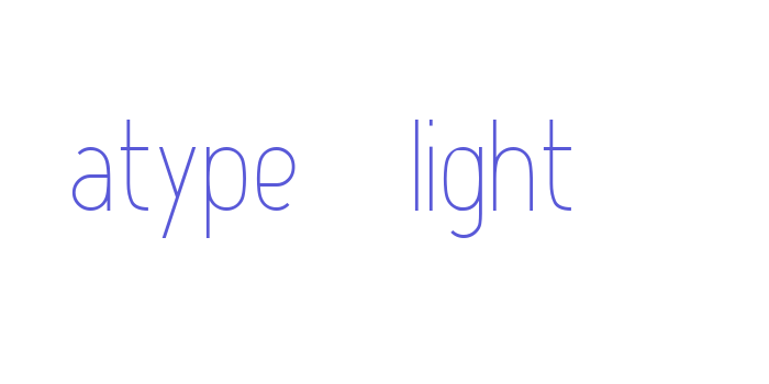 Atype 1 Light Font