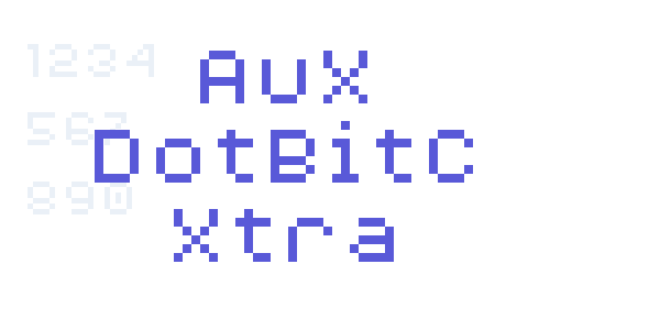 AuX DotBitC Xtra font free