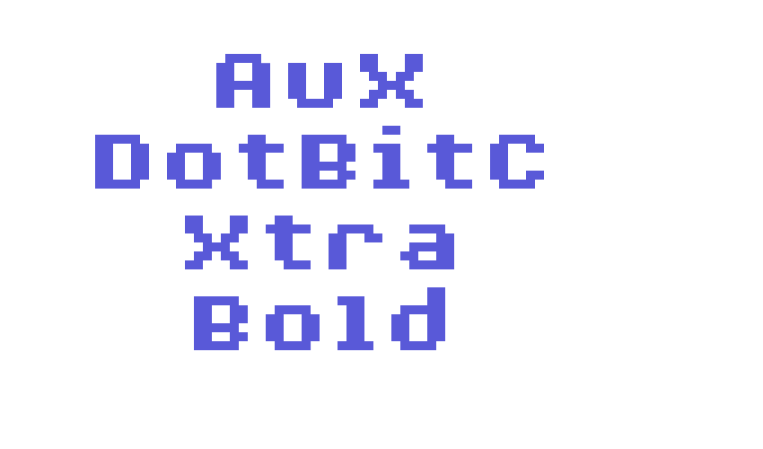 AuX DotBitC Xtra Bold Font Download