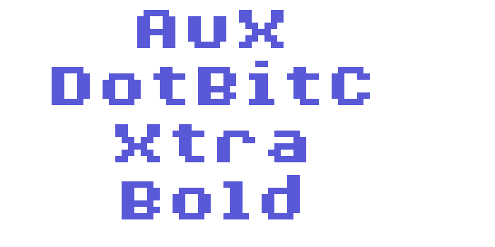 AuX DotBitC Xtra Bold Font Download