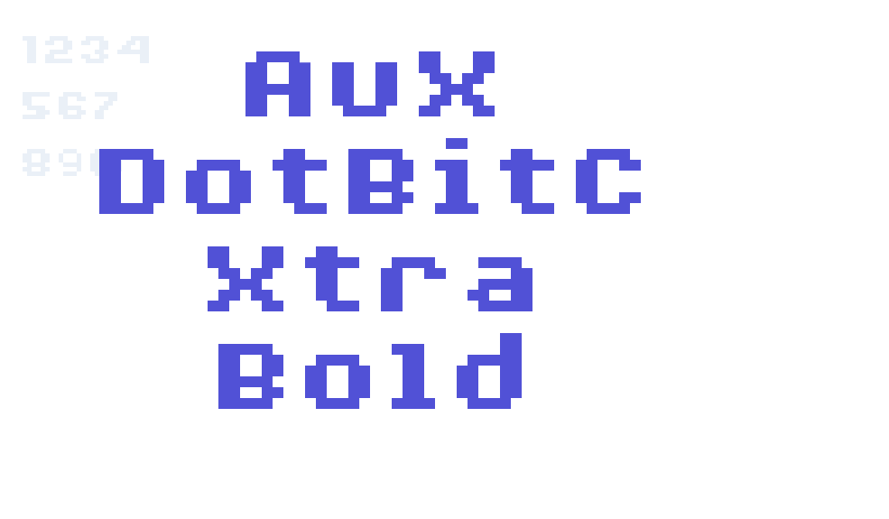 AuX DotBitC Xtra Bold-font-download