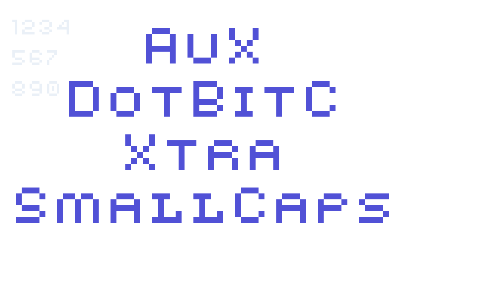 AuX DotBitC Xtra SmallCaps-font-download