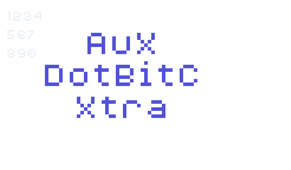 AuX DotBitC Xtra-font-download