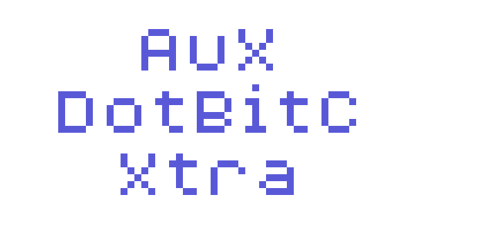 AuX DotBitC Xtra Font