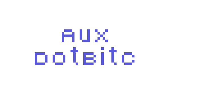 AuX DotBitC Font Download