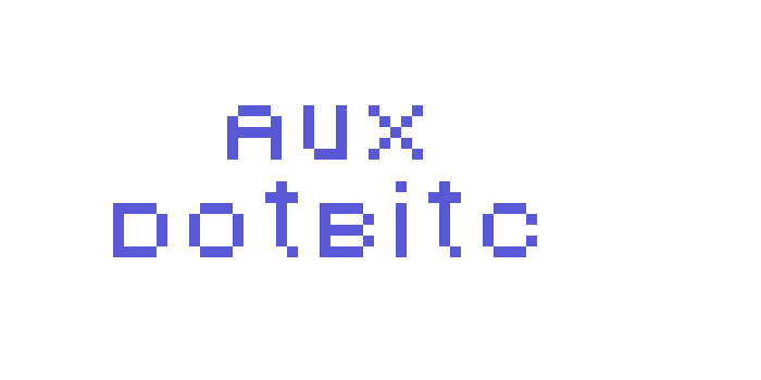 AuX DotBitC Font