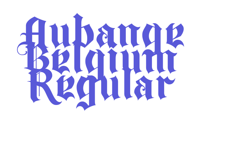 Aubange Belgium Regular Font Download