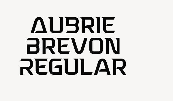 Aubrie Brevon Regular Font