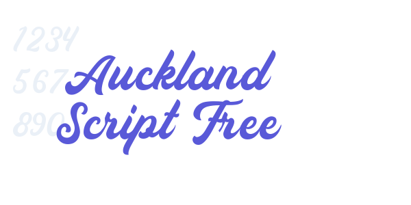 Auckland Script Free font free