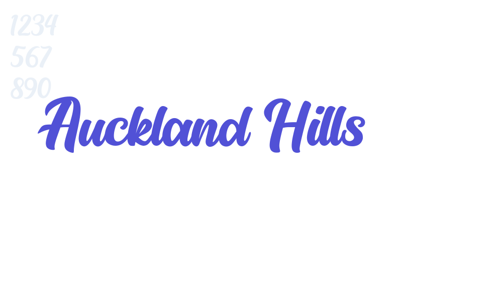 Auckland Hills-font-download