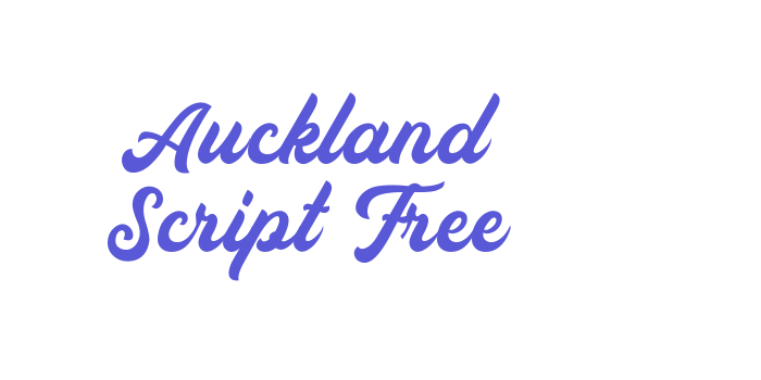 Auckland Script Free Font Download