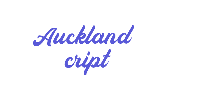 Auckland Script Font Download