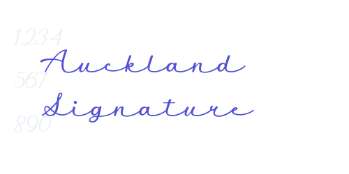Auckland Signature-font-download
