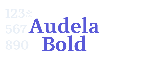 Audela Bold font free