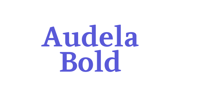 Audela Bold Font Download