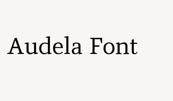 Audela Font Font