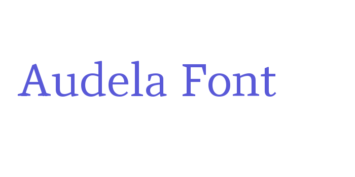 Audela Font Font Download