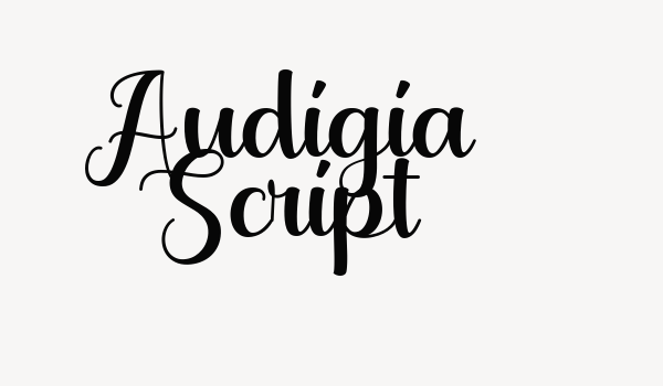 Audigia Script Font