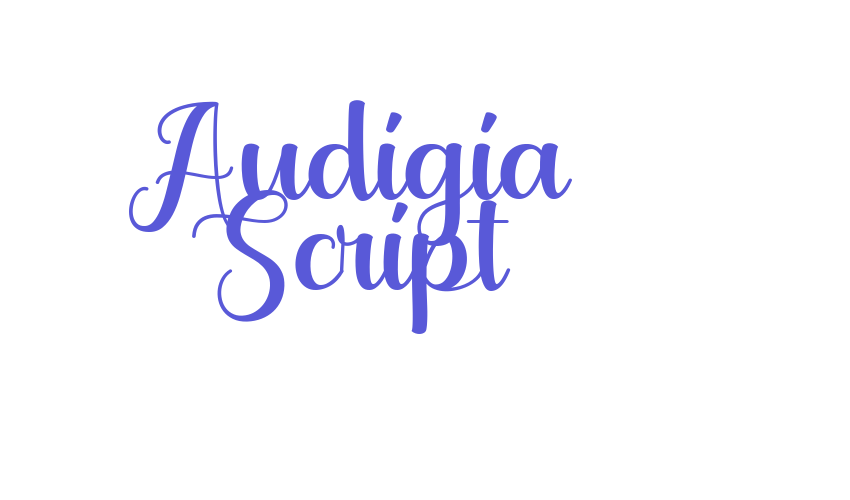 Audigia Script Font