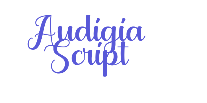 Audigia Script Font Download