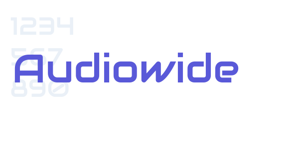 Audiowide font free