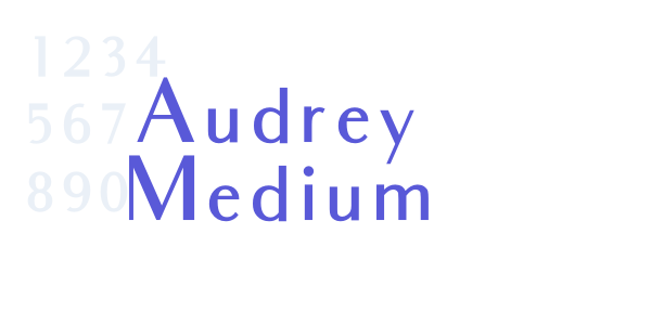 Audrey Medium font free