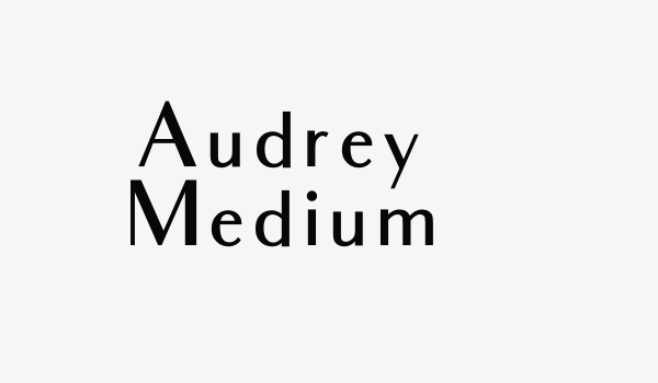 Audrey Medium Font