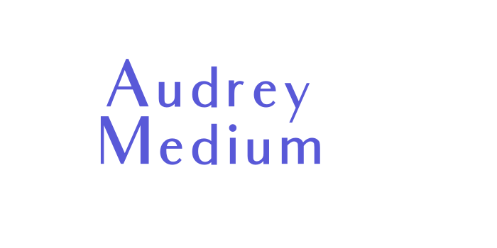 Audrey Medium Font Download