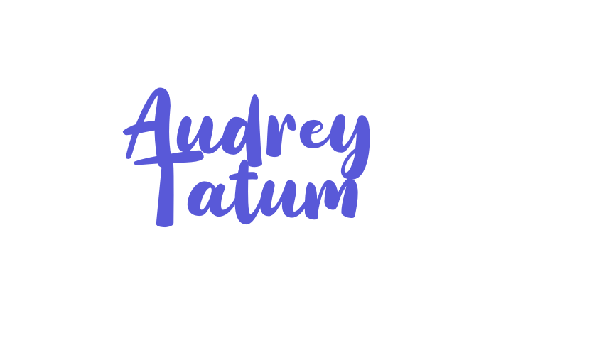 Audrey Tatum Font Download