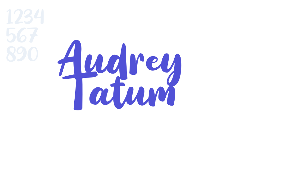 Audrey Tatum-font-download