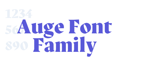 Auge Font Family font free