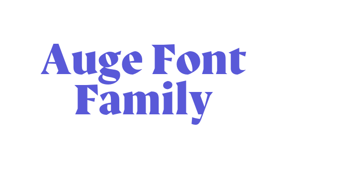 Auge Font Family Font Download