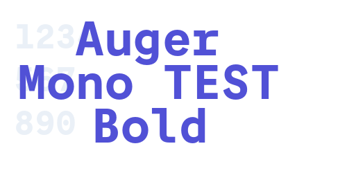Auger Mono TEST Bold-font-download