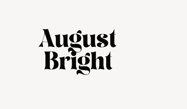 August Bright Font