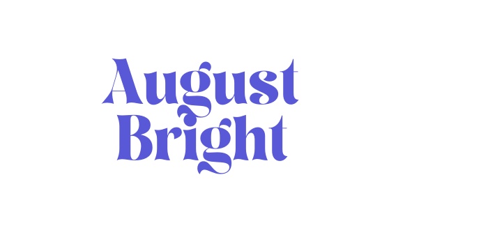 August Bright Font Download