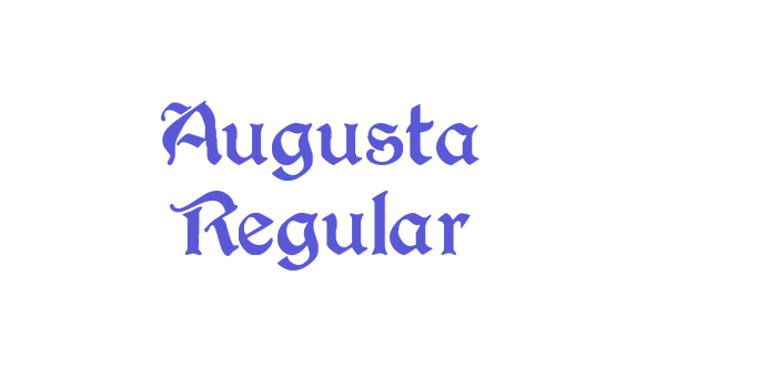 Augusta Regular Font Download