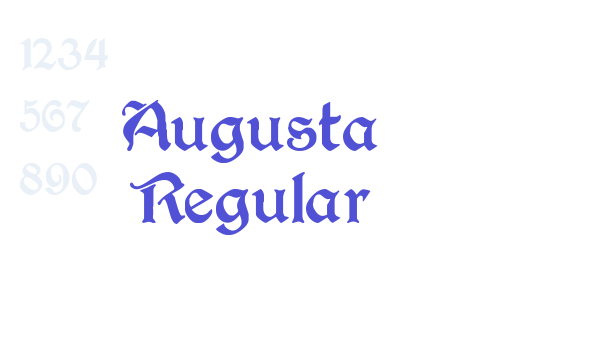 Augusta Regular font download