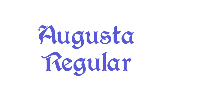 Augusta Regular Font