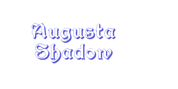 Augusta Shadow Font Download