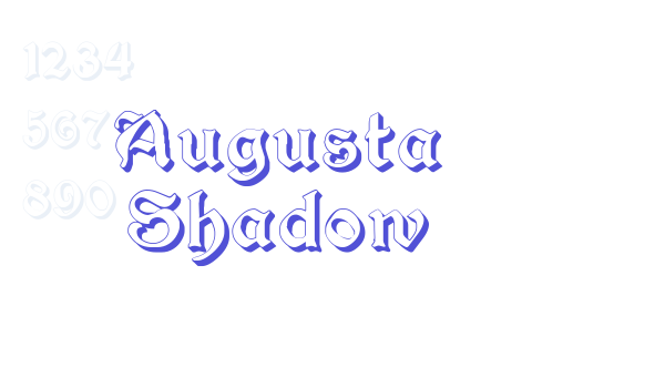 Augusta Shadow font download