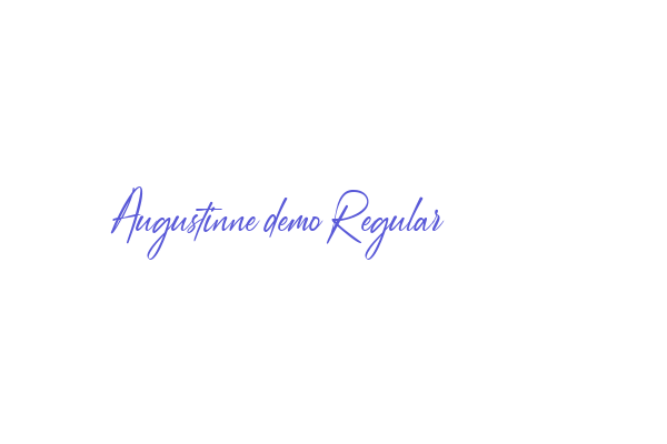 Augustinne demo Regular Font