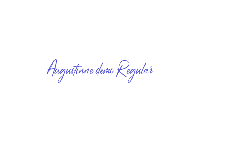 Augustinne demo Regular Font