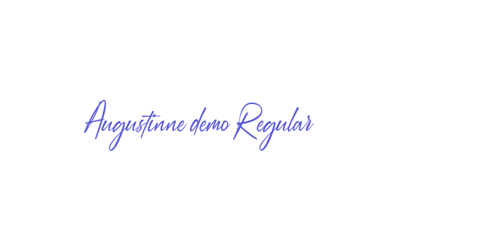 Augustinne demo Regular Font Download