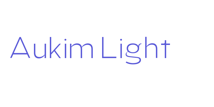 Aukim Light Font Download