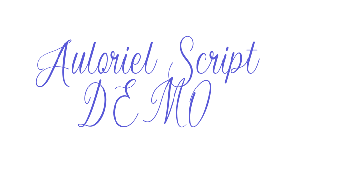 Auloriel Script DEMO Font Download