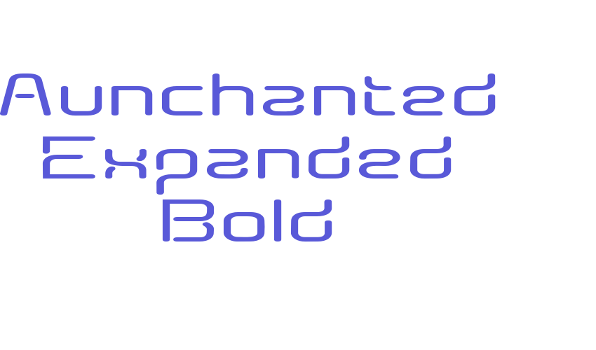 Aunchanted Expanded Bold Font Download