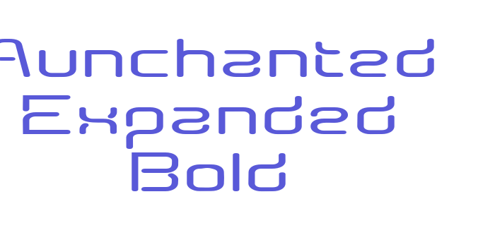 Aunchanted Expanded Bold Font Download