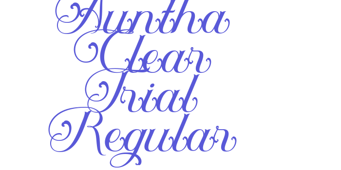 Auntha Clear Trial Regular Font Download