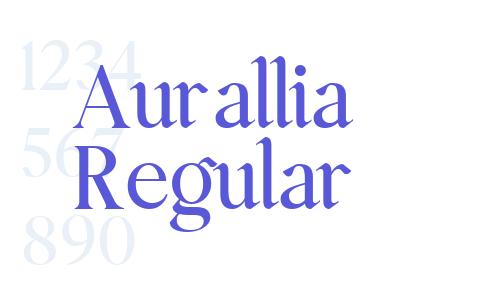 Aurallia Regular Font Download